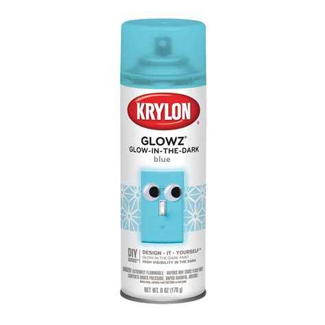 Krylon Glowz Spray Paint 6 Oz Blue