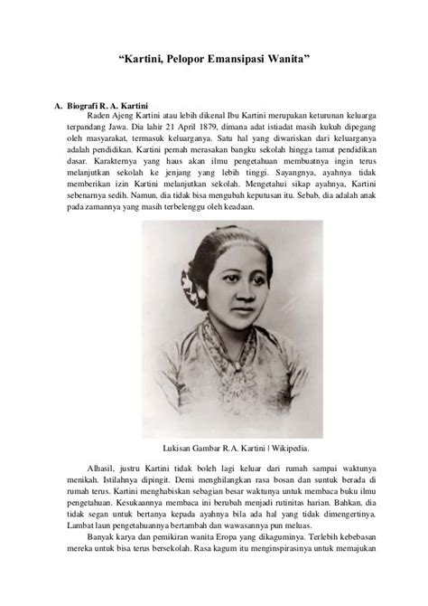 Sejarah Dan Biografi Ra Kartini Goresan