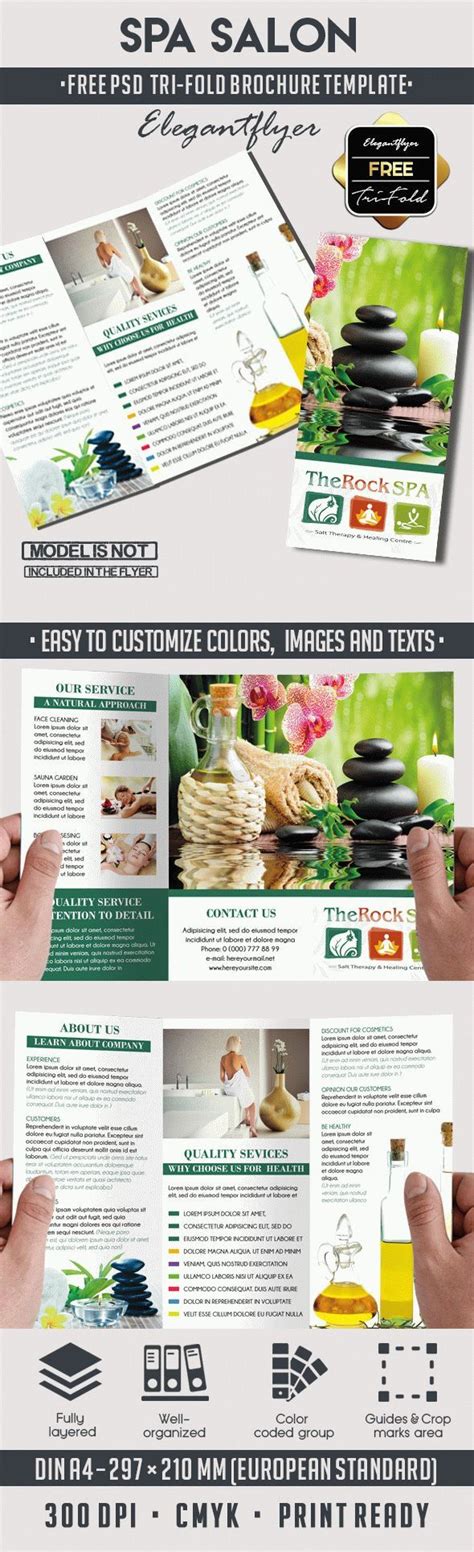 Massage Brochures Template Free Beautiful Spa Free Psd Tri Fold Psd Brochure Template Free