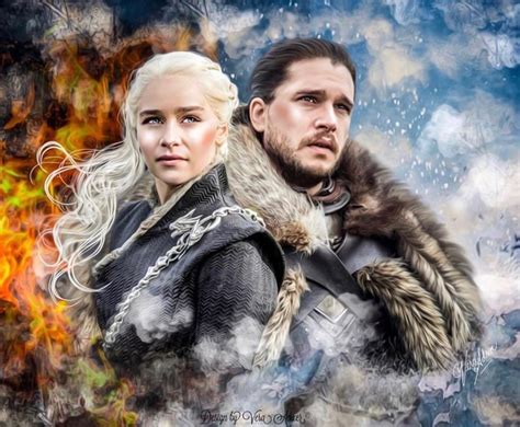 Vera Adxer Got Jon Snow And Daenerys Targaryen Jon Snow Art Daenerys