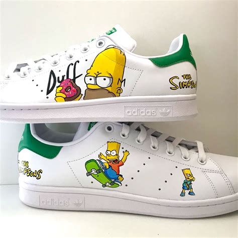 The Simpsons Custom Adidas Обувной аутлет Nike Роспись обуви Кроссовки