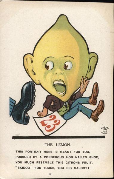 The Lemon Comic Funny Postcard