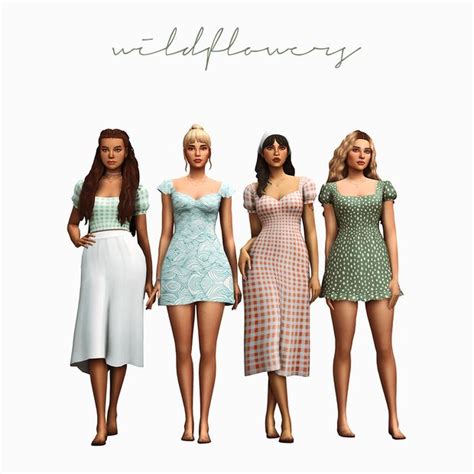 Wildflowers Cc Pack Updated Aretha Sims 4 Cc Packs Sims 4