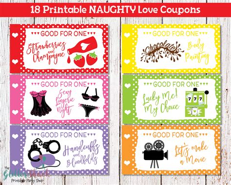 Printable Naughty Love Coupons For Him Free