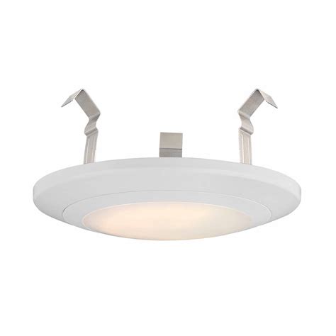 Commercial Electric 4 Inch White Integrated Led Recessed Disk Light