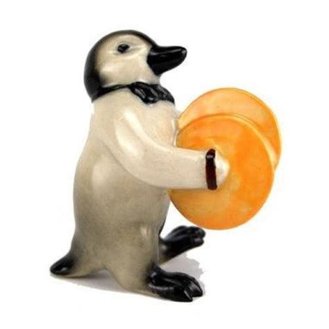 Cymbal Playing Penguin Figurine 2 14 Tall Penguins Penguin Art
