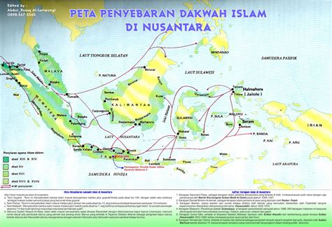 Peta Penyebaran Agama Islam Di Indonesia Sejarah Islam Indonesia Oleh