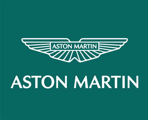 Aston Martin Brand Logo Symbol White With Name Design British Cars