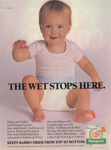 1986 Was A Pivotal Year For Pampers Baby Ads Cool Baby Stuff