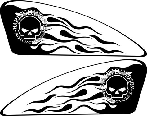 Harley Decals Airbrush Gas Tank Stencils Vinyl Aerographe Et Stikers