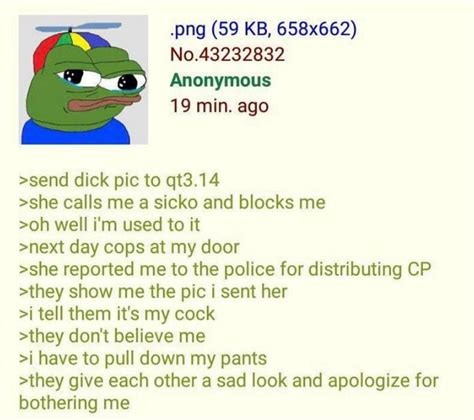 Anon Sends A Dick Pic Rgreentext