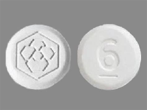 Logo 6 Pill White Round 7mm Pill Identifier