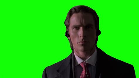 Patrick Bateman Walking To Music Green Screen Youtube