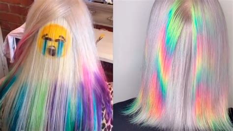 Best Hair Color Transformation Rainbow Hair Tutorials