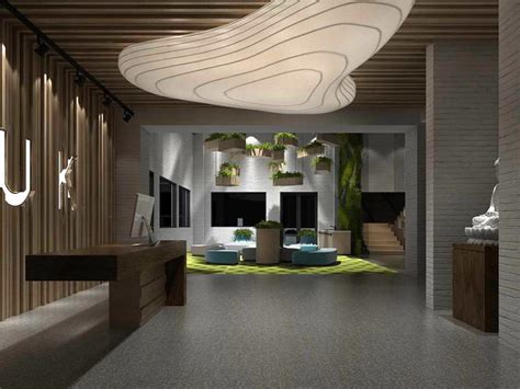 3d Model Office Reception Hall Design Complete 18