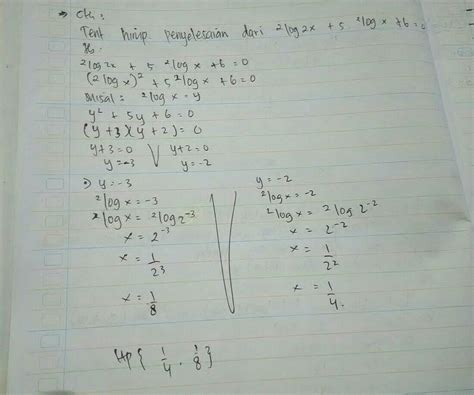 Berikut ini merupakan contoh soalnya. Contoh Soal Pertidaksamaan Logaritma Kelas 10 Dan ...