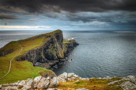 Coast Scotland Crag Nature Wallpapers Hd Desktop And Mobile