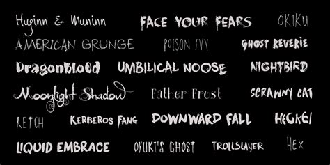Hanodeds Best Of Scary And Horror Fonts Myfonts