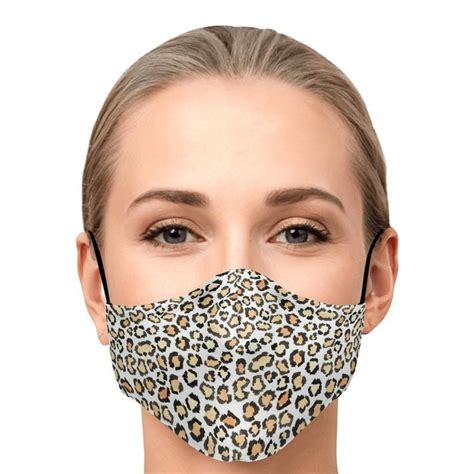 Leopard Print Fashion Face Mask Etsy Formas De Cara Mascara Facial