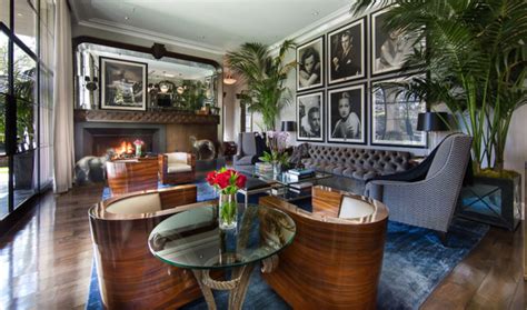 Gatsby Vibe Art Deco Living Room Eclectic Living Room Regency