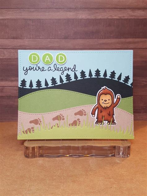 Lawn Fawn Lovable Legends Fathers Day Card Lawn Fawn Cards Lawn