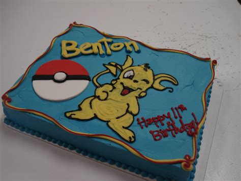 Pokemon Sheet Cake Another Pokemon Cake With The Characte Flickr