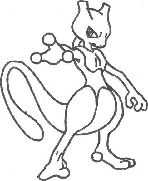 Pokemon Mewtwo Coloring Pages At Free Printable