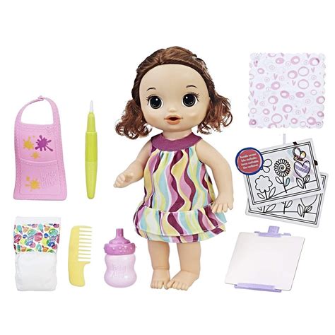 Amazon Almost Lowest Price Baby Alive Finger Paint Baby Brown Hair