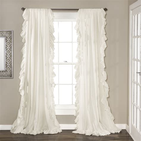 Lush Decor Cascading Ruffles Curtain Panel