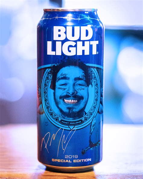 Post Malones Face Is Now On Bud Light Beer Cans