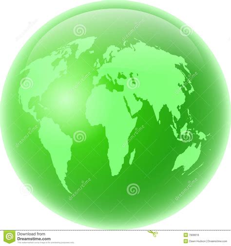 Green Globe Stock Illustration Illustration Of Globe 7908616