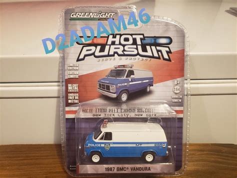 Greenlight Nypd 1987 Gmc Vandura Van New York City Police Department