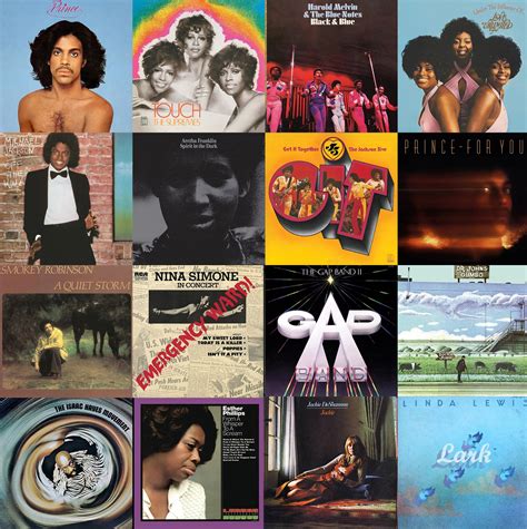 classic 70 s randb album cover art collage kit digital downloads 50 pcs 4 75 x 4 75 album cover