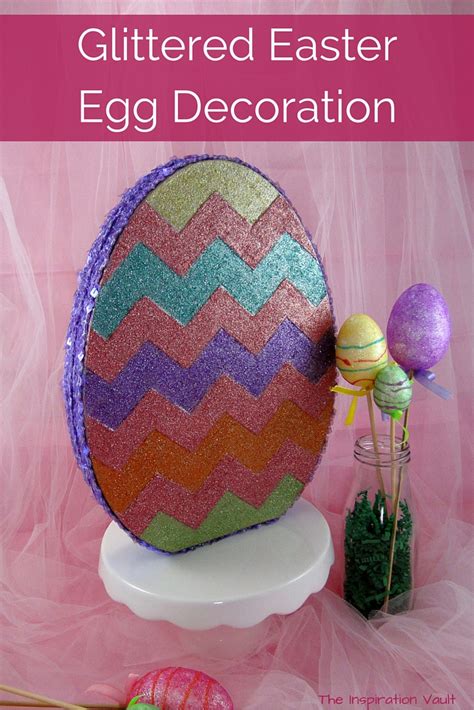 Glittered Easter Egg Decoration