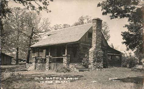 Old Matts Cabin In The Ozarks Lake Ozark Mo Postcard