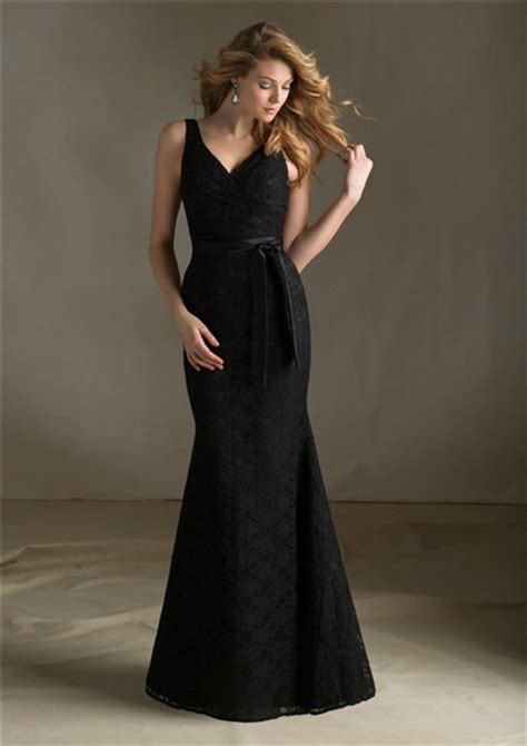 1,952 bridesmaid wedding gown products are offered for sale by suppliers on alibaba.com, of which wedding dresses accounts for 3%. Elegant Mermaid V Neck Long Black Lace Wedding Guest ...