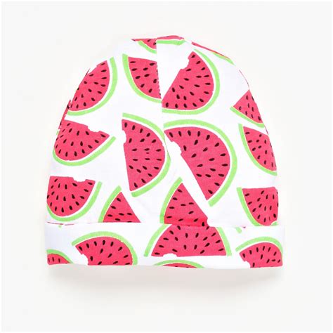 Buy Watermelon Print Mitten Caps Baby Caps Online The Mom Store