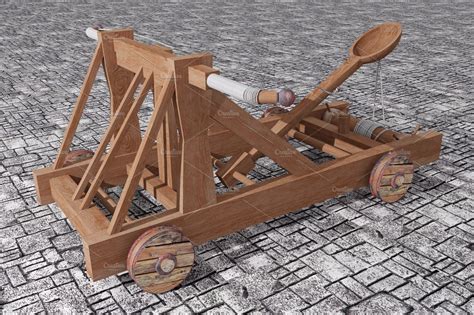 Medieval Catapult Stock Photo Containing 3d And Antique Technology