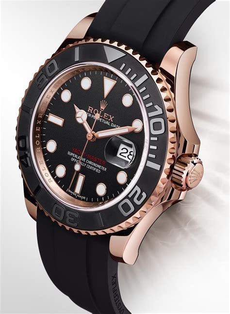 Rolex Yacht Master 116655 Watch In Everose Gold With Black Ceramic