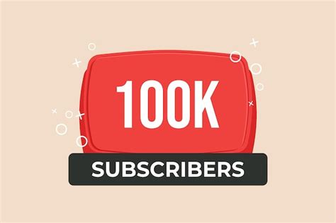 Premium Vector 100k Subscribers Congratulation Banner Social Media