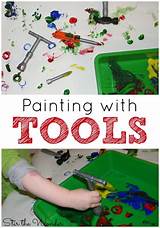 Suess theme or book in your classroom. Painting with Tools