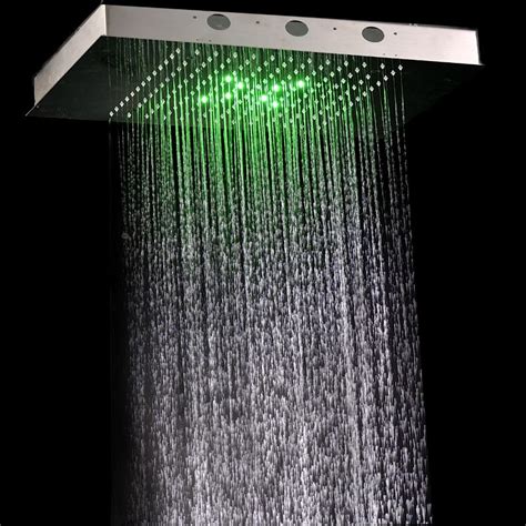 All our rain shower heads are of solid brass construction. 2020 360X500mm Luxury Rectangular Rain Shower Head For ...