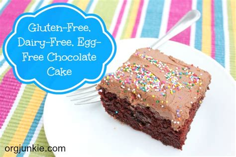 Dairy free, gluten free, wheat free, egg free, no ad. Gluten, Dairy & Egg-Free Chocolate Cake + Frosting Recipe