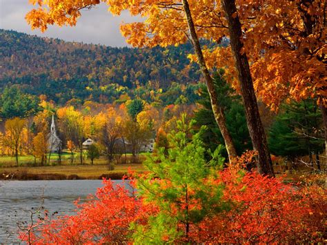 Autumn In New Hampshire Hd Desktop Wallpaper Widescreen