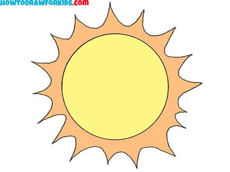 How To Draw The Sun Easy Drawing Tutorial For Kids