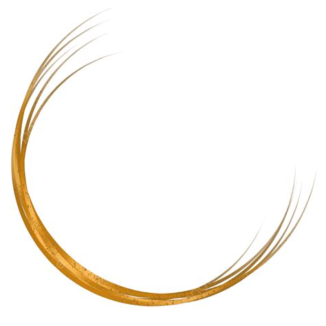 Golden Half Circle Frame Golden Circle Frames Png Transparent