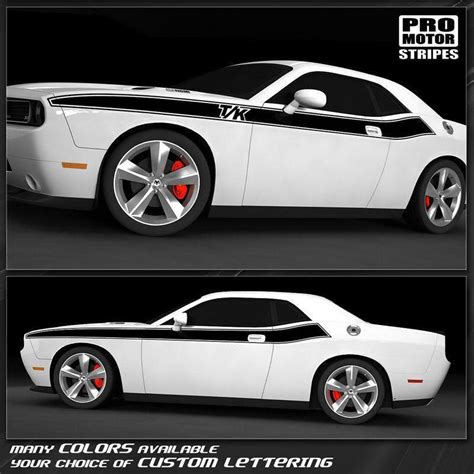 Dodge Challenger 2008 2019 Side Stripes Ta Style Decals 132229426705