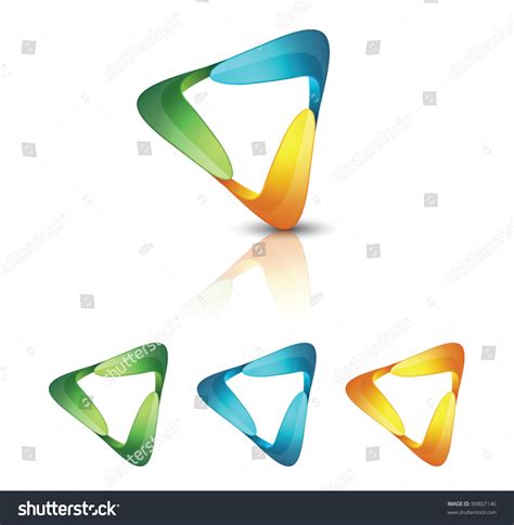 Abstract Triangle Icons Stock Vector Illustration 90807146 Shutterstock