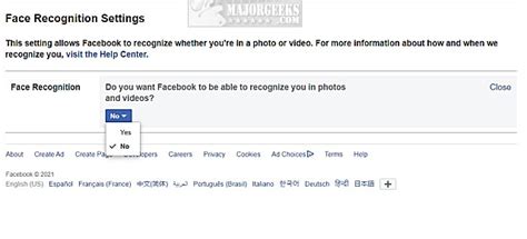 click on edit next to do you want facebook to be able to recognize you in photos and videos