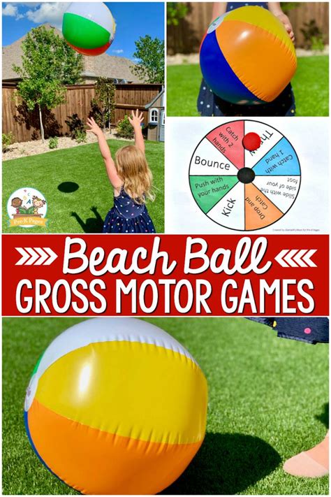 Gross Motor Beach Ball Game Pre K Pages Beach Ball Games Beach